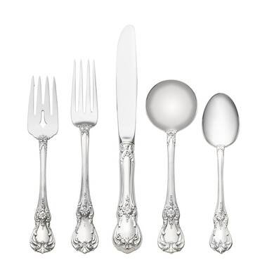 Value of sterling silver hot sale flatware service for 8